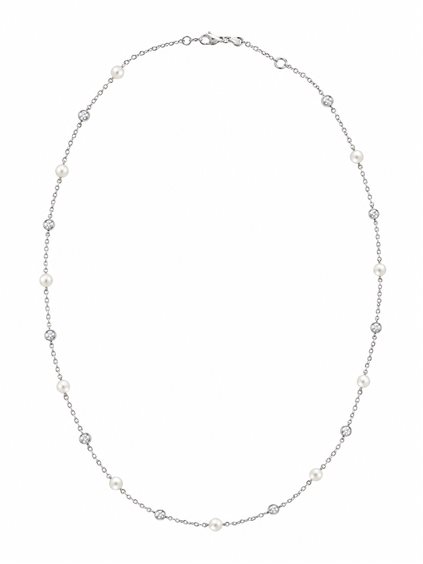 Collier Lo Scrigno Gioielli Femme in Or COLL PERLE ZIRC PICC - COLL PERLE ZIRC PICC
